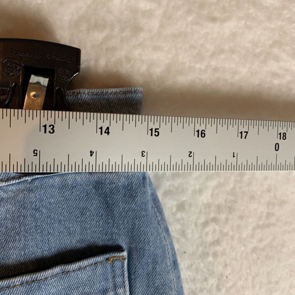 J.CREW Point Sur Jeans Women's 29 Blue Denim Stretch Button Fly Wide Leg 8619 - Picture 9 of 10